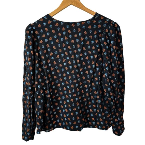 Treasure & Bond Nordstrom New Womens Floral Button Front Dobby Blouse Small - Picture 4 of 9